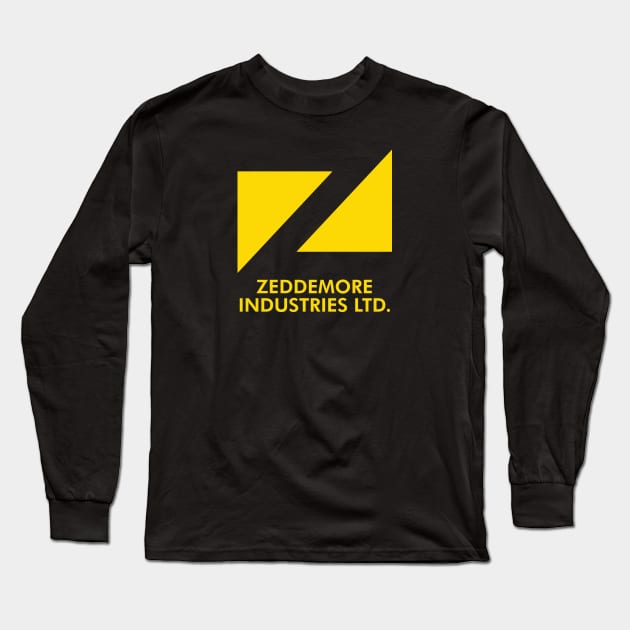 Ghostbusters Frozen Empire - Zeddemore Industries Logo (Gold) Long Sleeve T-Shirt by SwittCraft